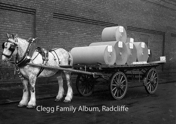 Radcliffe Paper Mill Wagon horse and wagon