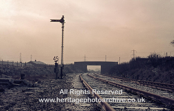 HRS 3207 Radcliffe Moss Shaw Junction in 1970 from Radcliffe branch