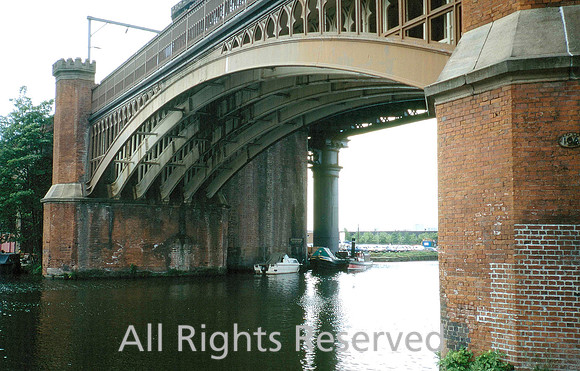 HRS 3778 Manchester, Castlefield, cast iron bridges 1995