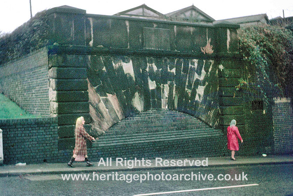 HRS 3768 Bridgewater Canal, Brindley's arch at Barton aqueduct c1972