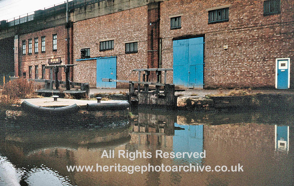 HRS 3771 Bridgewater Canal, Hulme Locks c1972