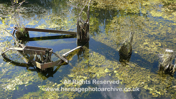 HRS 3881 Ulverston Canal, Sliding railway bridge protection piles 2011