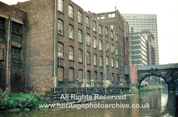 HRS 3945 Irwell, view of Blackfriar's Bridge 1980 upstream