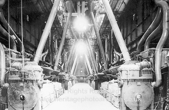 HRS 3947 Kearsley Power Station, boiler hall 1950s