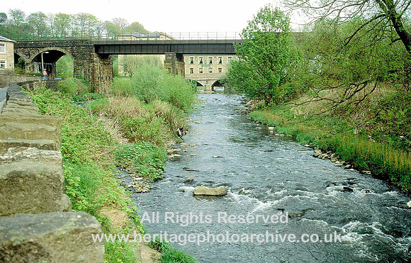 HRS 3996 Summerseat, Irwell and railway bridge 1970s
