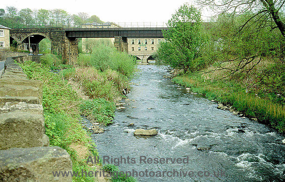 HRS 3996 Summerseat, Irwell and railway bridge 1970s