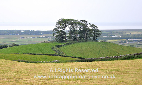 HRS 7206 Flookburgh, Applebury Hill drumlin from SD 37530 76548