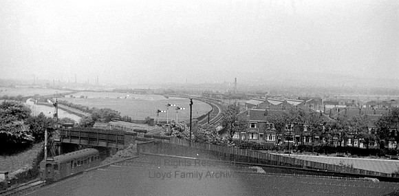 Radcliffe, View towards Bury 1953