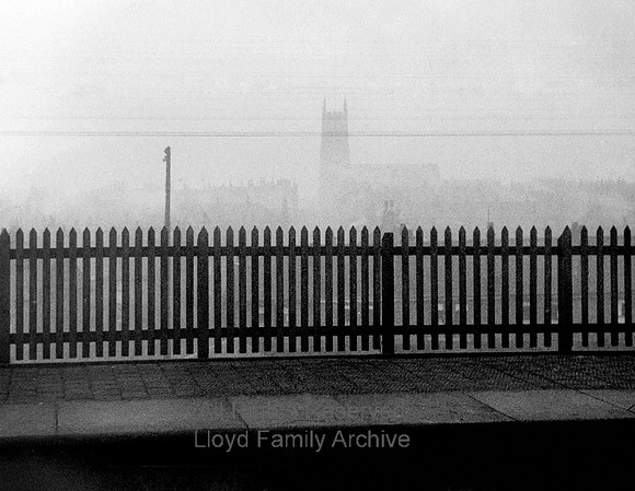 Radcliffe, View from west from Central Station 1953
