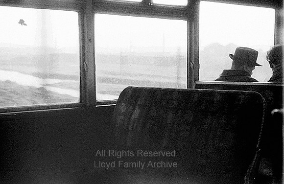 Radcliffe, Electric train interior 1953