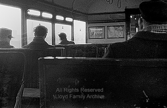Radcliffe, Electric train interior 1953