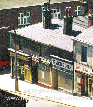 HRS 3089 Halliwell's Photographers shop, Blackburn Street, Radcliffe 1973