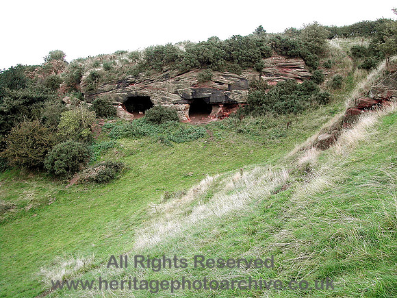 HRS 3283 Frodsham, Caves main entrance showing dune structure