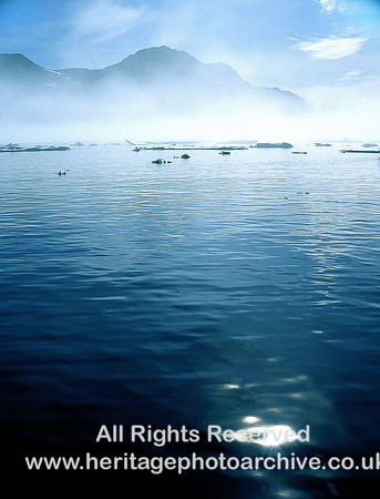HRS 3431 East Greenland, Misty mountains summer