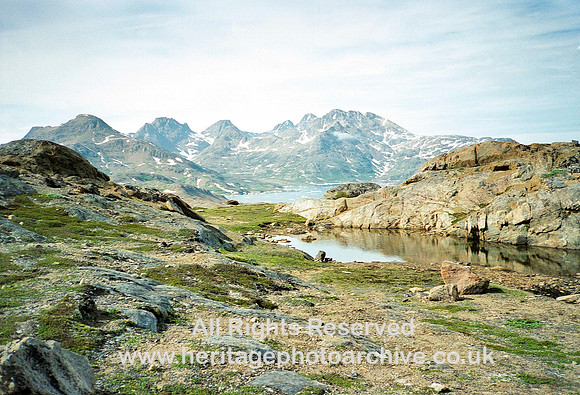 HRS 3408 East Greenland,  glaciated landscape 1996