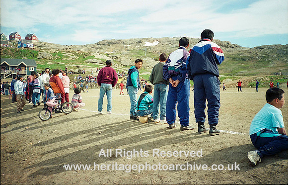 HRS 3417 East Greenland, summer football game Kulusuk