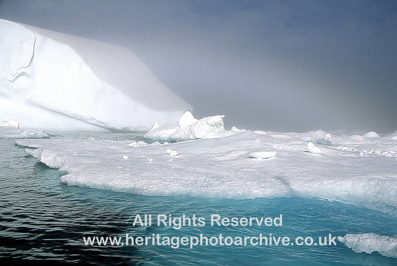 HRS 3427 East Greenland, Iceberg and pack ice