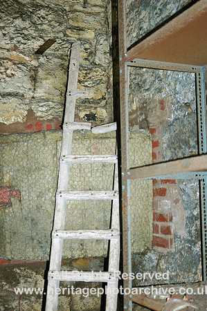 HRS 3490 Brymbo Steel Works, Pattern-shop ladder  March 2005