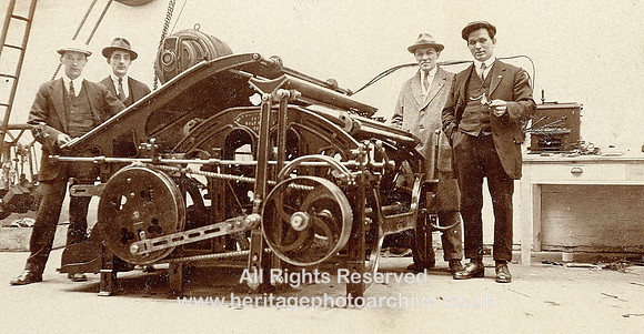 HRS 3599b Bolton, cloth plaiting machine c1920s