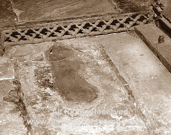 HRS 3601 Bolton, Smithills Hall, Footprint of George Marsh c1970