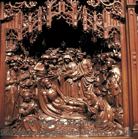 HRS 3610 Towneley Hall, Altar screen detail
