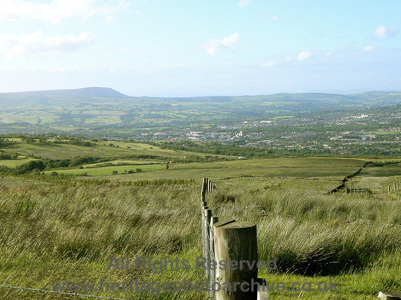 HRS 3626 Pendle Hill and Burnley from Crown Point