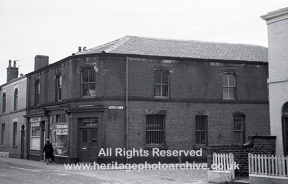 HRS 3644 Bury, former Co-op building corner entrance c1975