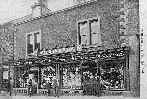 HRS 3690 Clitheroe, Wilkinson's shop, Moor Lane c1910