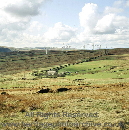 HRS 3702 Cliviger, Windfarm, Long Causeway 1980s