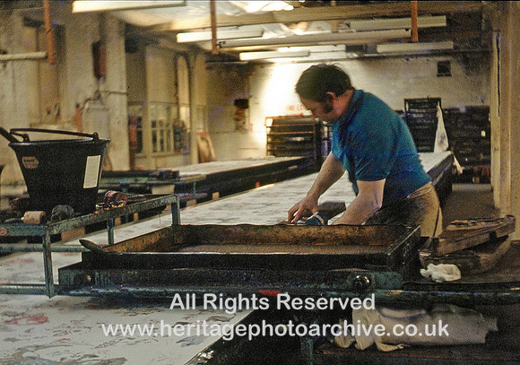 HRS 4028 Ramsbottom, handblock printing of textiles 1980s
