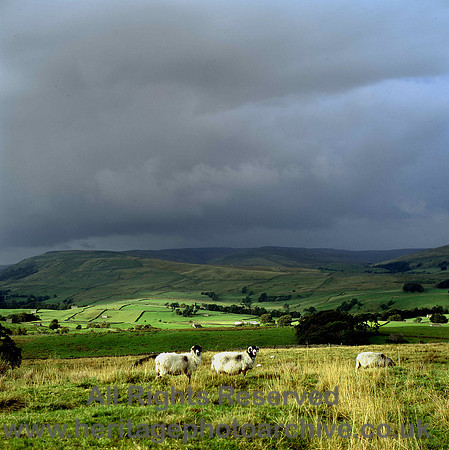HRS 4036 Stormy sky Newton in Bowland 1980s