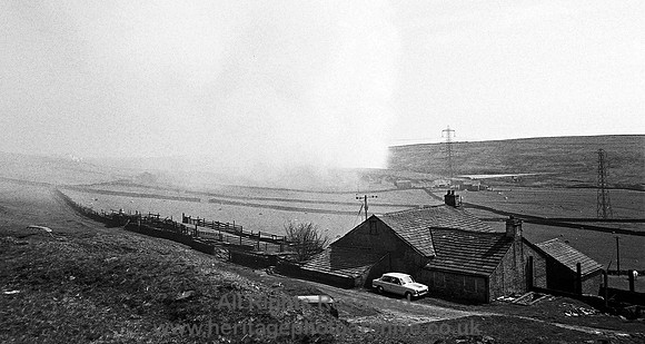 HRS 4084 Moorland fire above Heald Town 1980