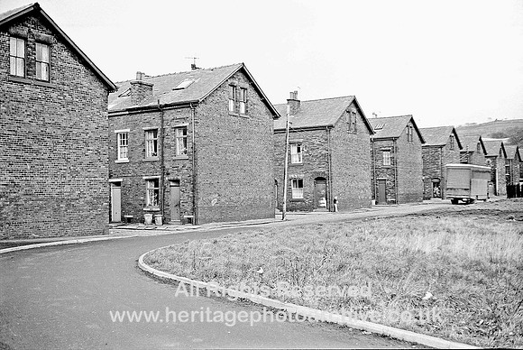 HRS 4141 Summerseat, terraced housing gable ends 1970s