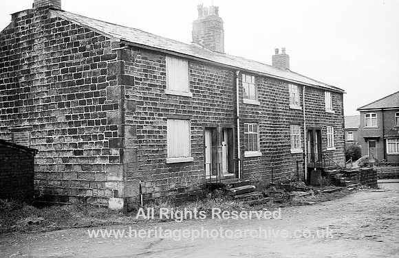 HRS 4148 Summerseat, terraced housing steps at front 1970s