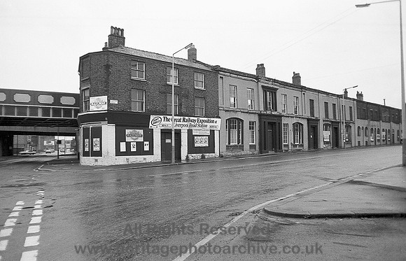 HRS 4182 Manchester,  Liverpool Road railway buildings 1980