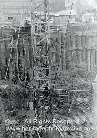 HRS 4205b Manchester, Piccadilly Hotel foundations 1964