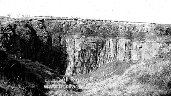 HRS 4248 Carboniferous, Millstone grits, Fletcher Bank Quarry, Anglezarke 1969