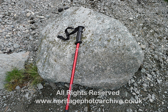 HRS 7227 Glacial erratic,  tephra, Easedale Tarn