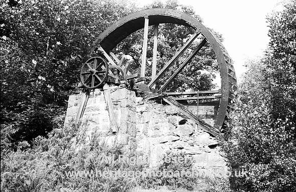 HRS 3379 Trecastell waterwheel c1970