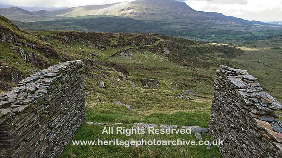 HRS 4267 Crimea Pass slate quarries, view to NE 2008