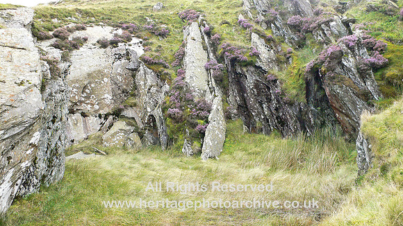 HRS 4268 Crimea Pass slate quarries, cleavage exposure 2008