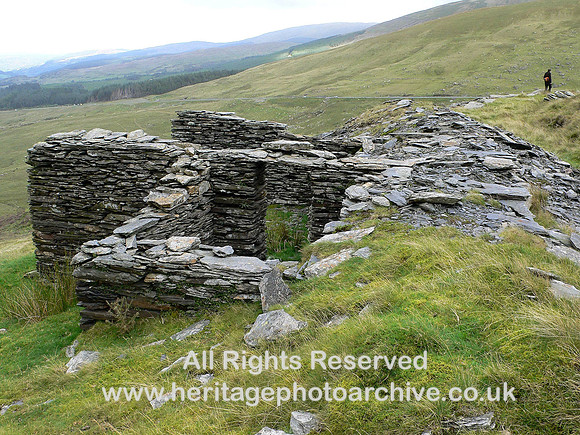 HRS 4269 Crimea Pass slate quarries, buildings 2008