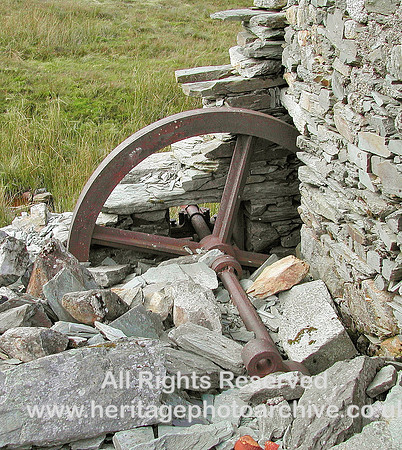 HRS 1052 Melynllyn, Iron pulley wheel 2003