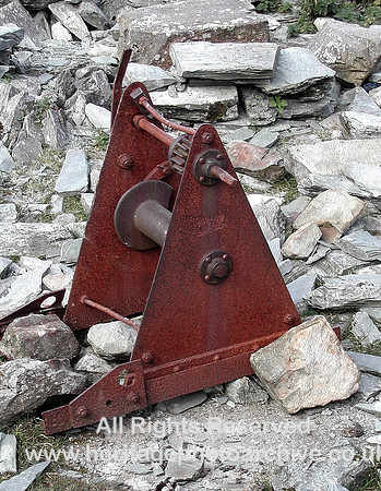 HRS 1054 Melynllyn honestone quarry, winch 2003