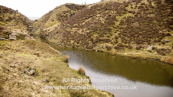 HRS 4308 Grane, Troy Quarry, Blocked drainage channel 2008