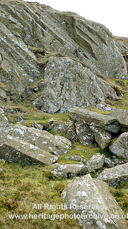HRS 780 Llan Celynin columnar rock