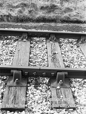 HRS 4386 East Lancashire Railway,  Outwood cutting track detail 1969