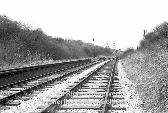 HRS 4387 East Lancashire Railway, Outwood station looking northward 1969