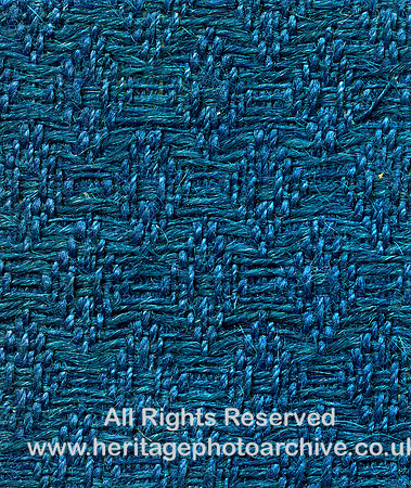 HRS 4496 Textiles, Cotton twill variation in blue