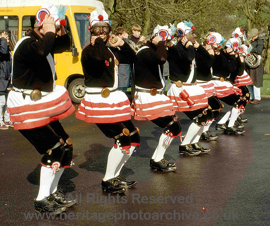 HRS 4509 Bacup Britannia Coconutters nut dance image two 1980s